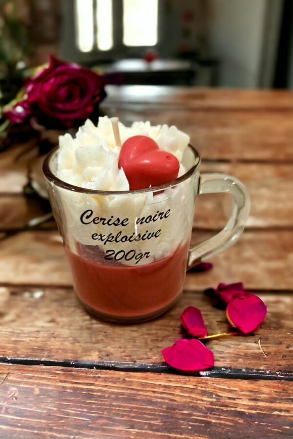 Bougie gourmande cerise noire explosive – Image 2
