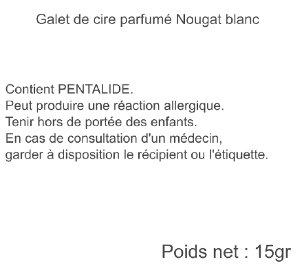 galet nougat blanc ugo 15gr