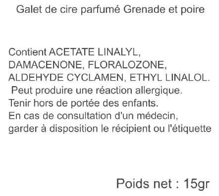 galet grenade et poire smellingood 15gr