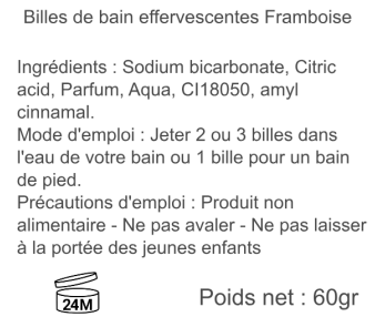 Mini billes effervescentes framboise – Bain relaxant fruité et pétillant | Achat en ligne