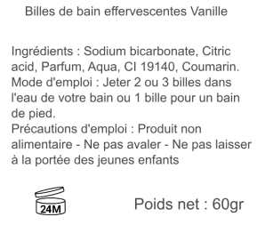 Mini billes effervescentes vanille – Bain relaxant fruité et pétillant | Achat en ligne